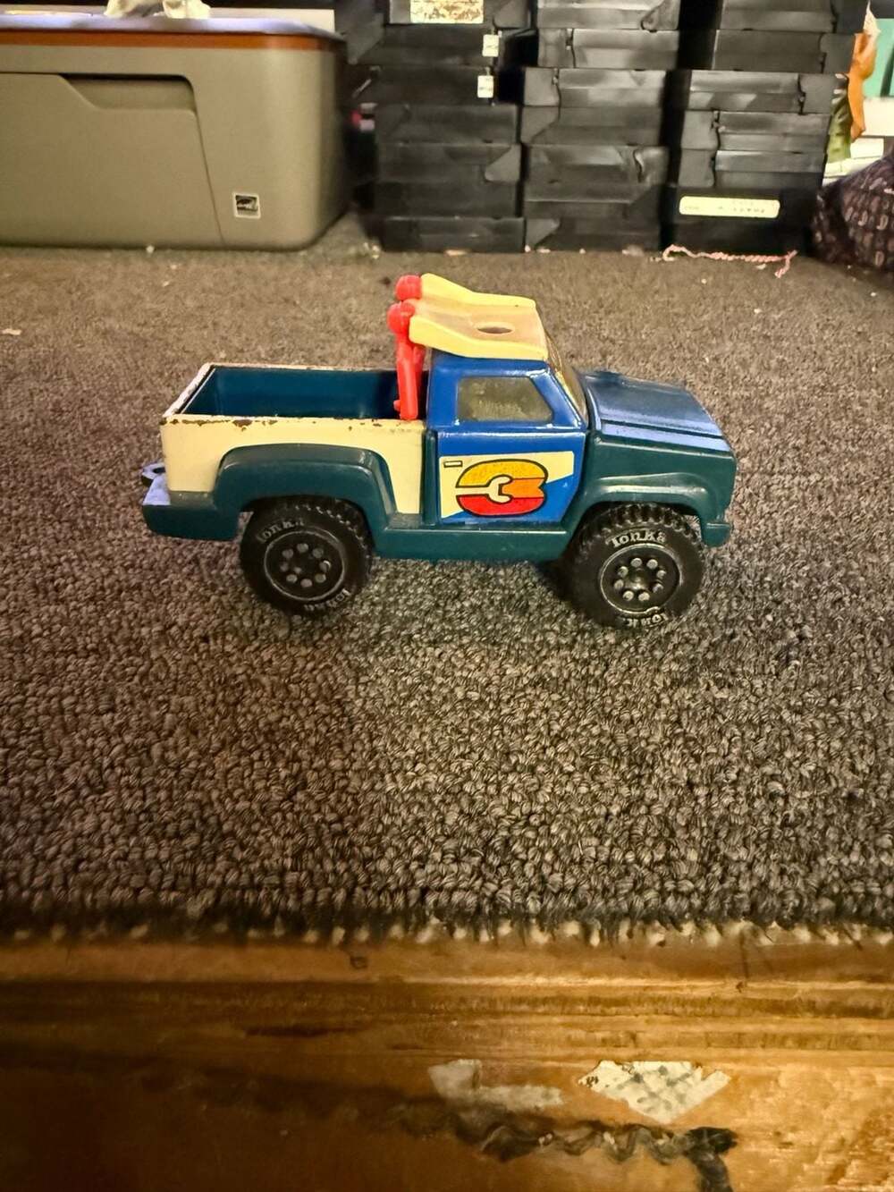 Vintage Tonka Pickup Truck Blue and Cream Toy